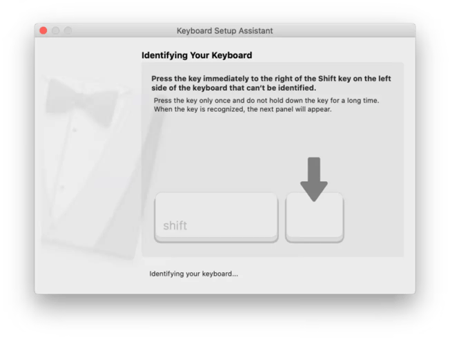 MacOS Keyboard Assistant: Identifying your keyboard